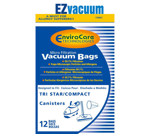 Compact Tristar 738-12 Vacuum Cleaner Bags - 12 Pack gallery