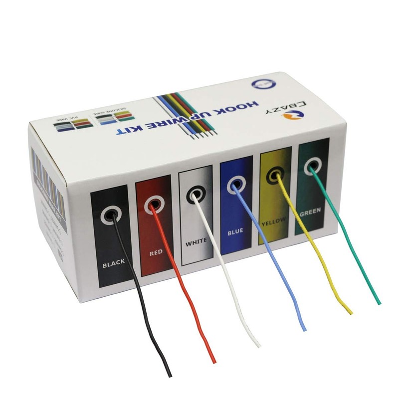 CBAZY Hook up Wire Kit (Stranded 18AWG, D-(red+blue+green+yellow+white+black) gallery