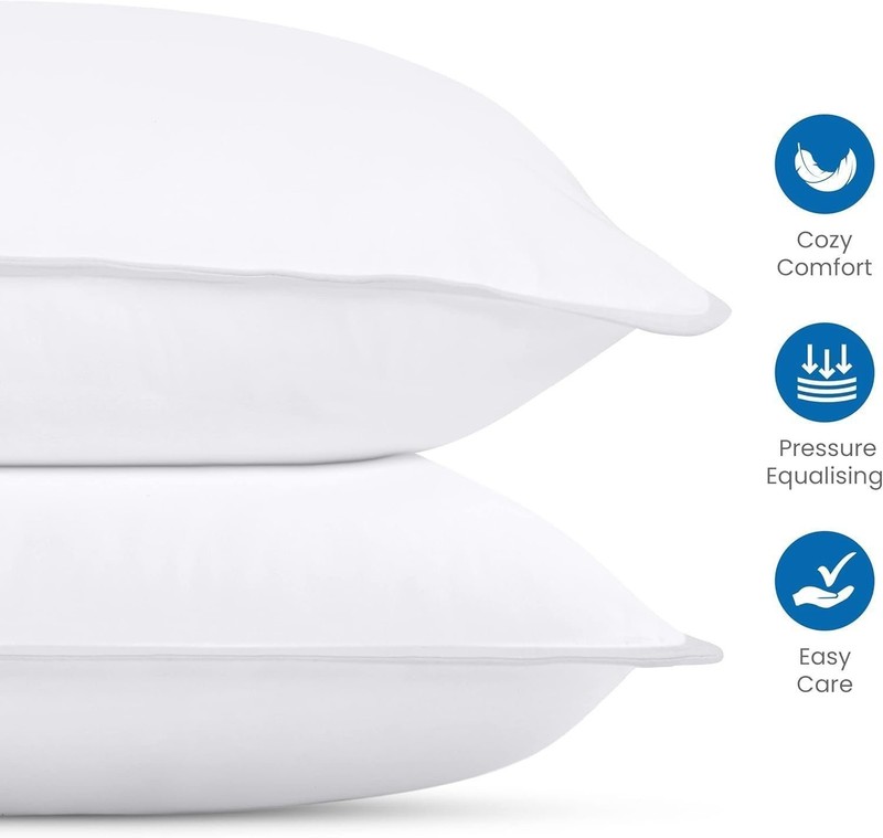 Utopia Bedding Bed Pillows for Sleeping (White), Queen Size Set of 4, Hotel... gallery