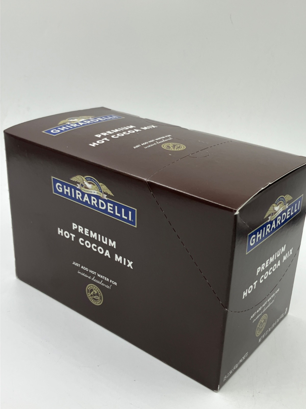 Ghirardelli Premium Hot Cocoa Envelopes, Rich Chocolate, 15 Packets Total gallery