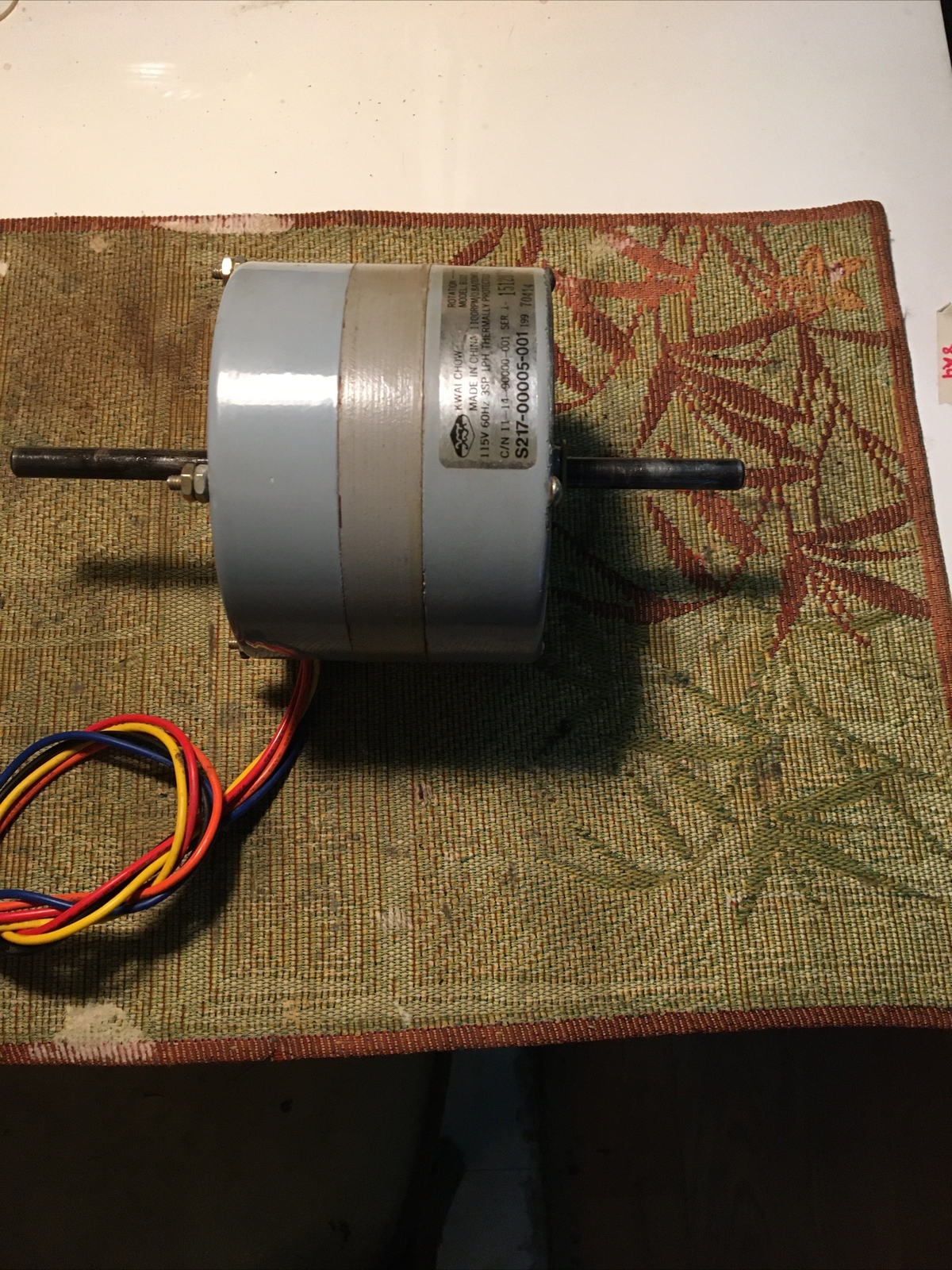 KWAI CHOW Model B102 AC Motor Shaft Size 1/2 Inch 115V 60Hz 3SP 1PH gallery