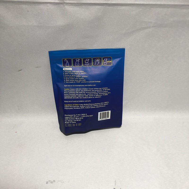 X-ALL Multipurpose Cleaning Tablets Exp: 09/2027 READ ITEM DESCRIPTION gallery