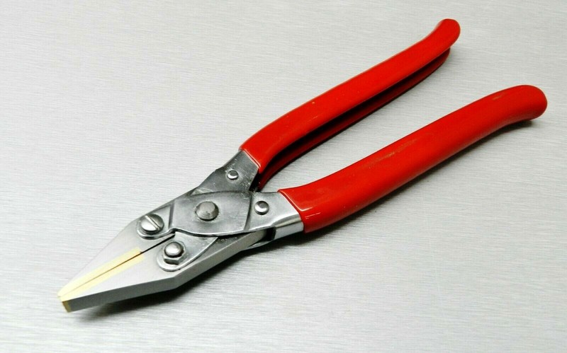 Parallel Action Flat Nose Pliers Brass Jaw with PVC Coated Handles 8" - 200mm gallery
