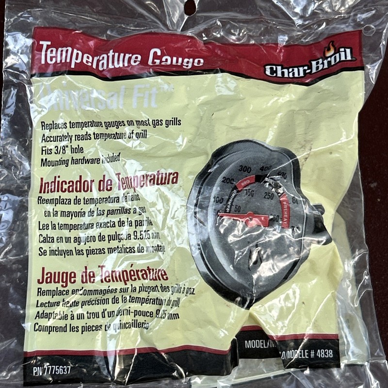 Universal CharBroil Kenmore NexGrill Weber Grill Temperature Gauge fit 3/8" hole gallery