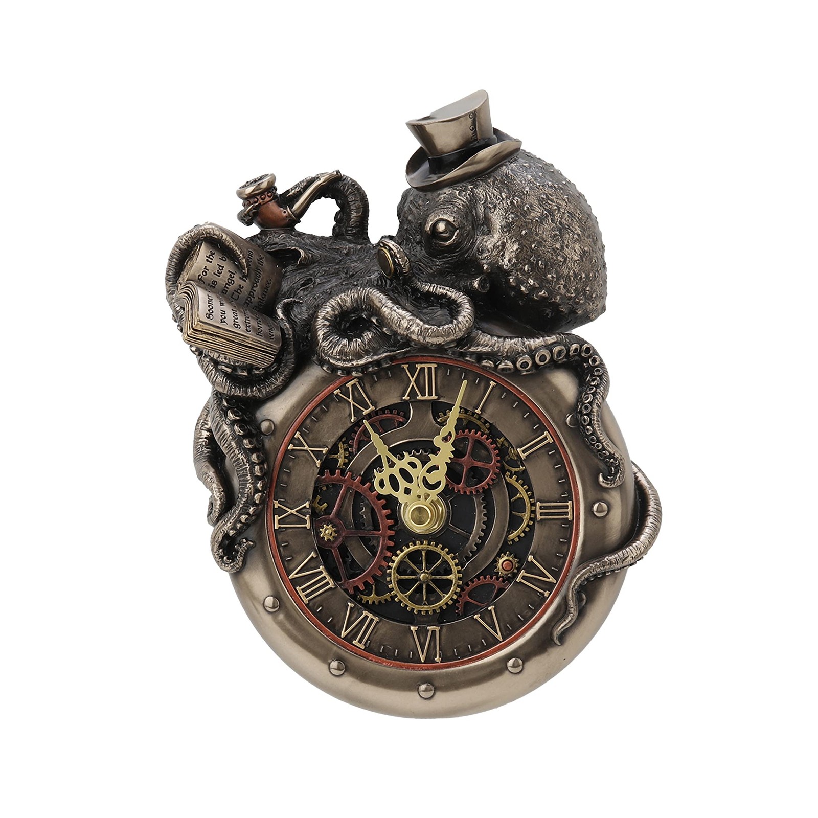 Veronese Design 7 5/8 Inch Tall Steampunk Octopus Nostradamus Prophet gallery