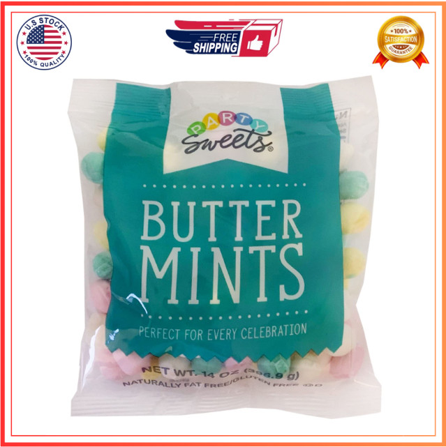 Assorted Pastel Buttermints, 14 Ounce, Appx. 100 pieces from Hospitality Mints