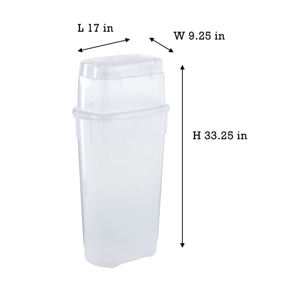 Rubbermaid Wrap N' Craft Plastic Wrapping Paper Holder Container, Clear, 1 Count gallery