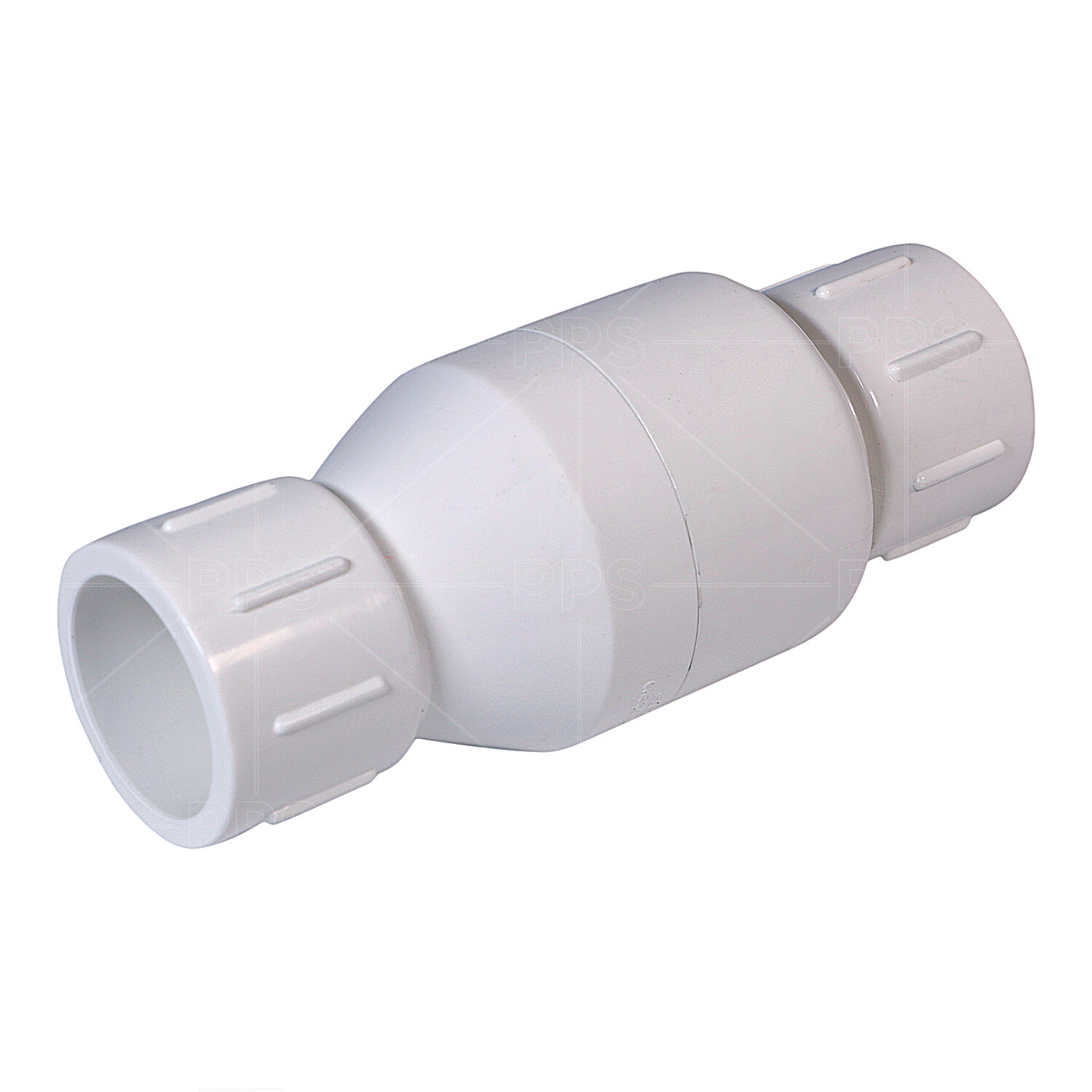PVC White Plastic Solvent Inline Check Valve for Backflow Prevention gallery