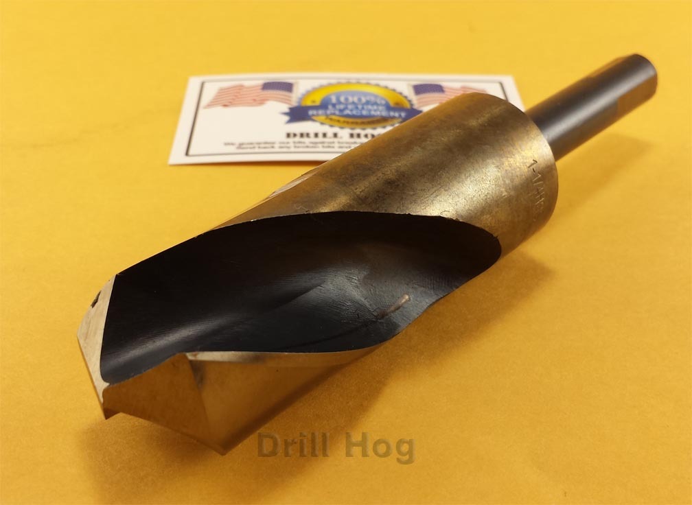 1-3/8 Drill Bit USA 1-3/8 Silver & Deming Bit COBALT Drill Hog Lifetime Warranty gallery