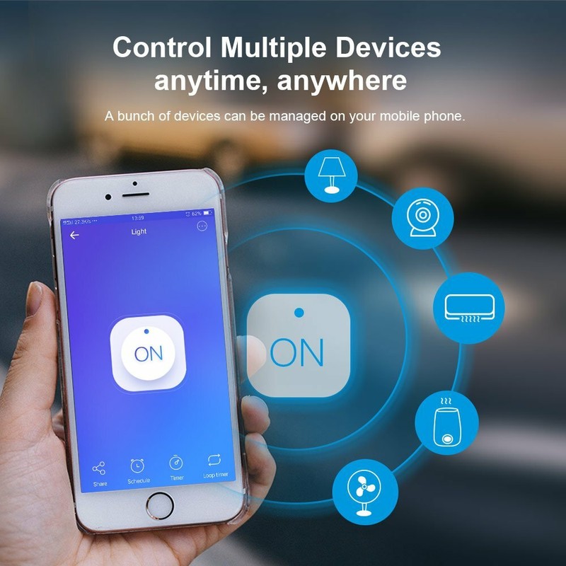 2PCS Sonoff S31 Lite Wifi Smart Socket 15A Power Switch Plug Outlet App Control gallery