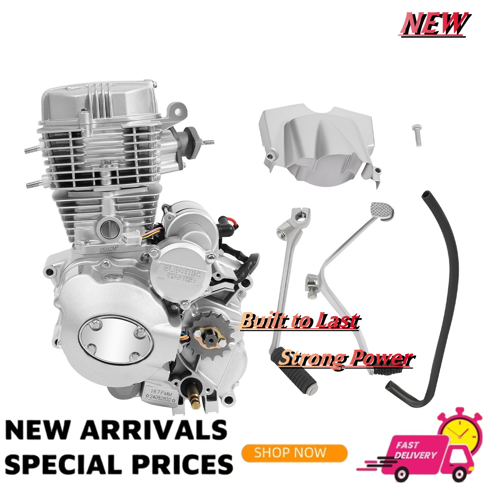 4 Stroke Single Cylinder Engine, Engine Motor, For 200cc 250cc ATV Models... gallery