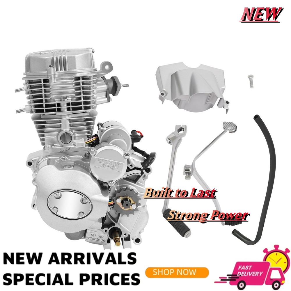 4 Stroke Single Cylinder Engine, Engine Motor, For 200cc 250cc ATV Models...