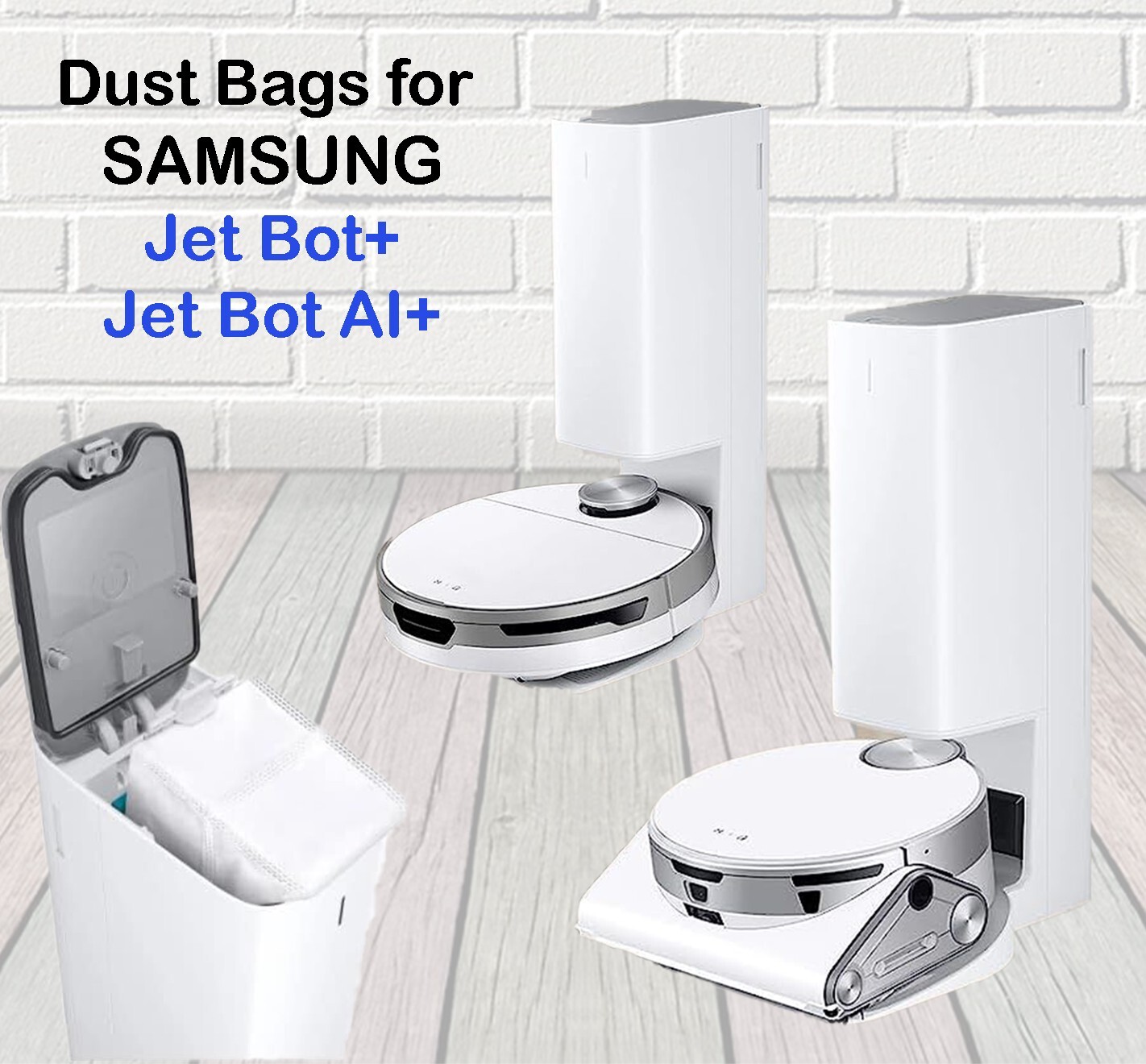 2x Original SAMSUNG VCA-RDB95 Dust Bags for Jet Bot Robot Vacuum Clean Station gallery