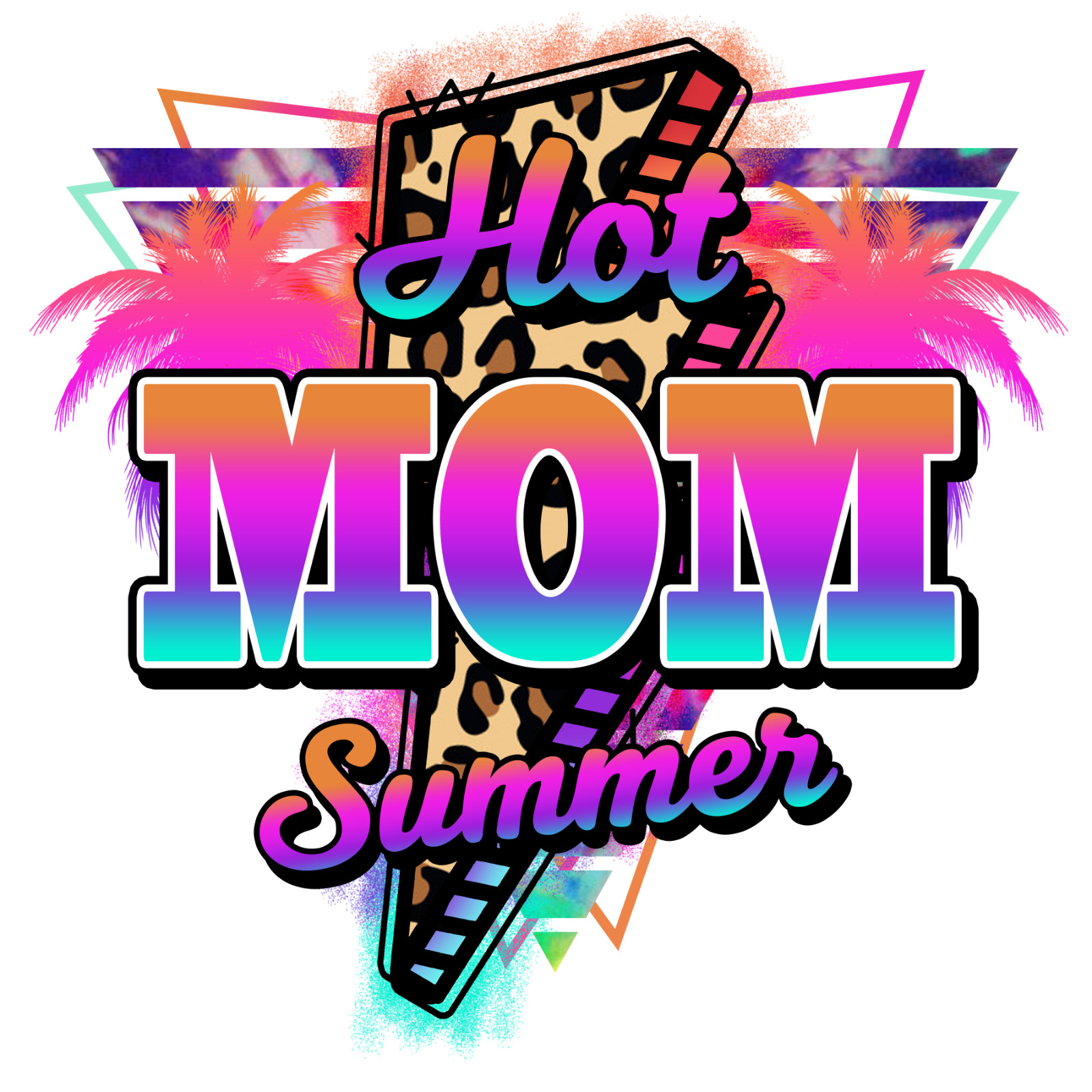 HOT MOM Sublimation Print Ready to Press, Heat Transfer YOU PICK YOUR SIZE gallery