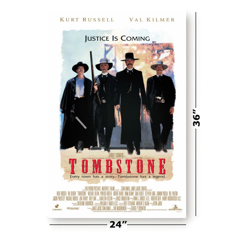 Tombstone - Movie Poster (Regular Style - White Version) (Size: 24" X 36") gallery