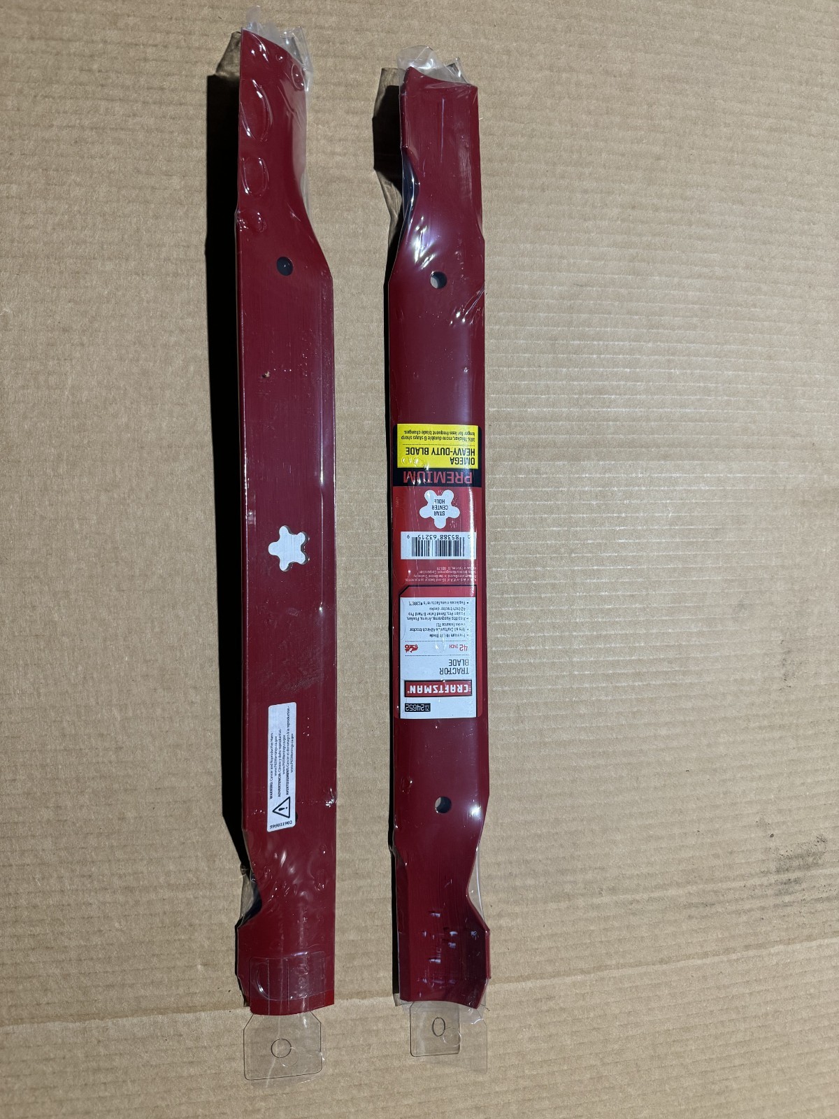 2 CRAFTSMAN 42" LAWN MOWER BAGGING BLADES 138971 134149 532138971 HUSQVARNA POUL gallery