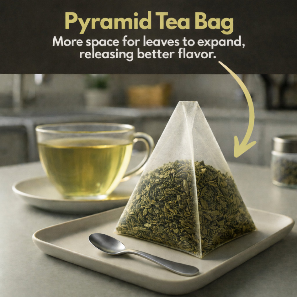 Organic Lemon Balm Tea Bags - 100 Count (Plant-Based Pyramid Tea Bags) gallery