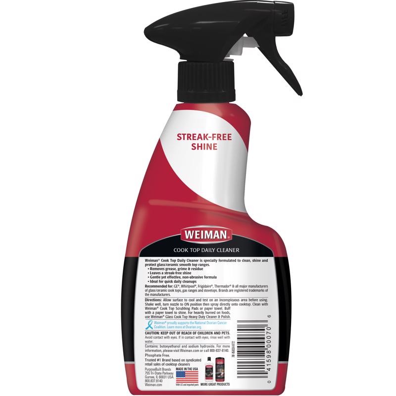 Weiman No Scent Cooktop Cleaner 12 oz Spray (Pack of 6) gallery
