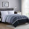 5 Pc Ellison "NEWPORT GRAY" Reversible 2-Looks Bed-In-A-Bag ~ Full 76W x 86L NEW gallery