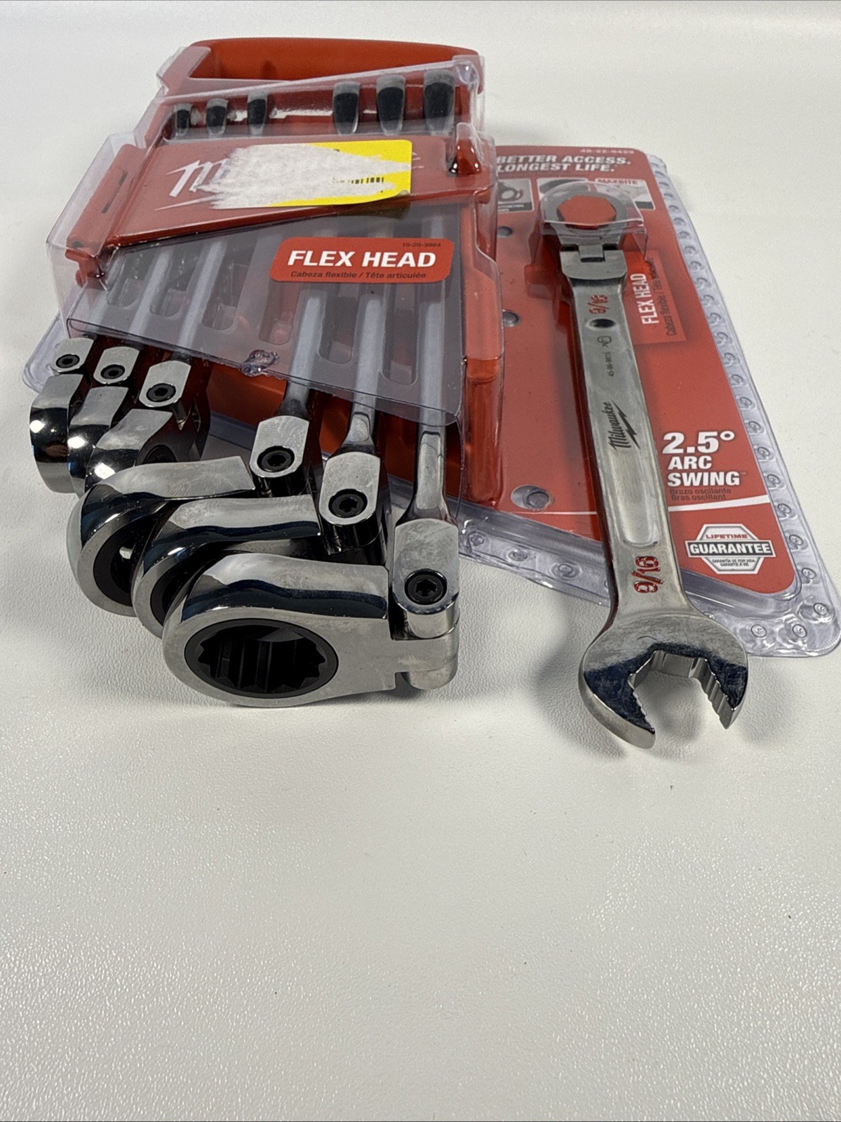 Milwaukee Flex Head Ratcheting Combination Wrench Set 7pc SAE 48-22-9429 NEW gallery