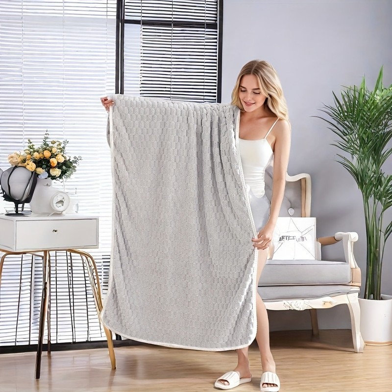 Super Soft Woven Bath Towels Super Absorbent Quick-Drying MicrofiberTowels-2/4 gallery