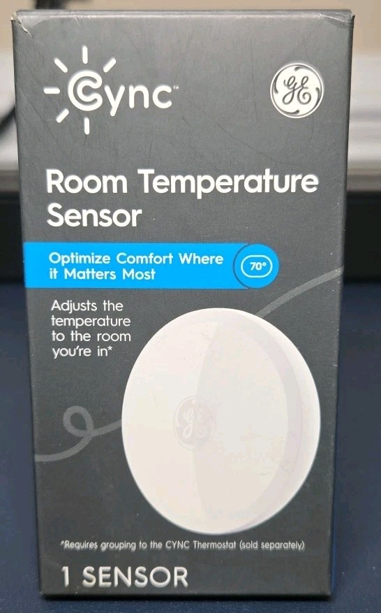 GE CYNC Smart Room Temperature Sensor for CYNC Thermostat gallery