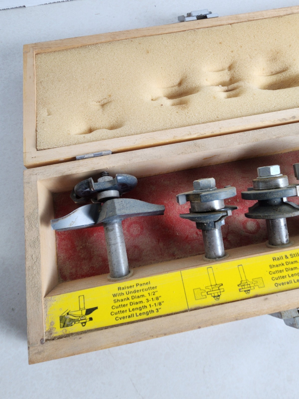 MLCS Router Bit Set 6 Pieces in Wood Case 28 Years gallery