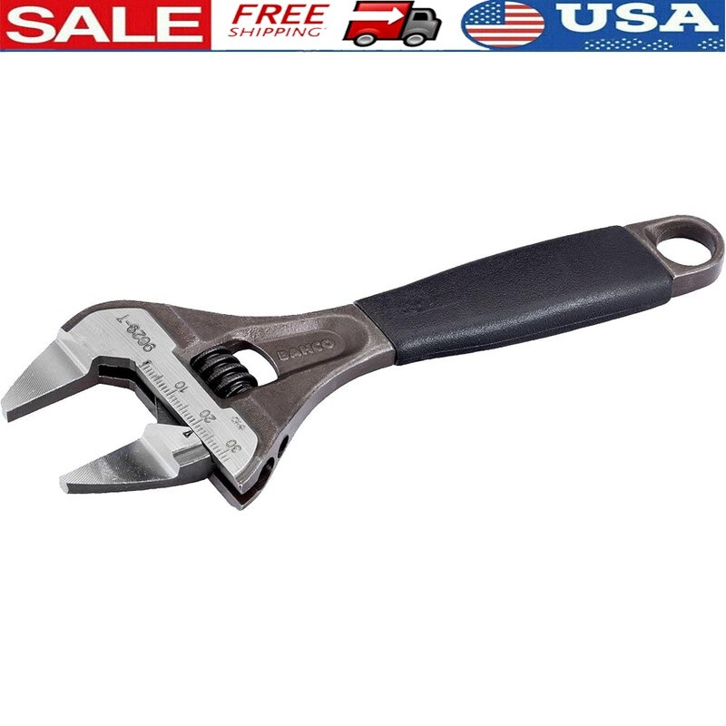 Adjustable Wrench Thin Type Large Mouth Monkey Wrench 38mm Wide Jaws Tool New gallery
