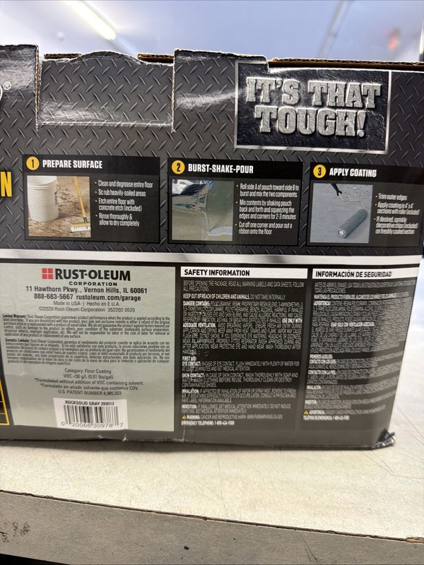 Rust-Oleum ROCKSOLID Gray High Gloss 2.5 Car Garage Floor Kit gallery