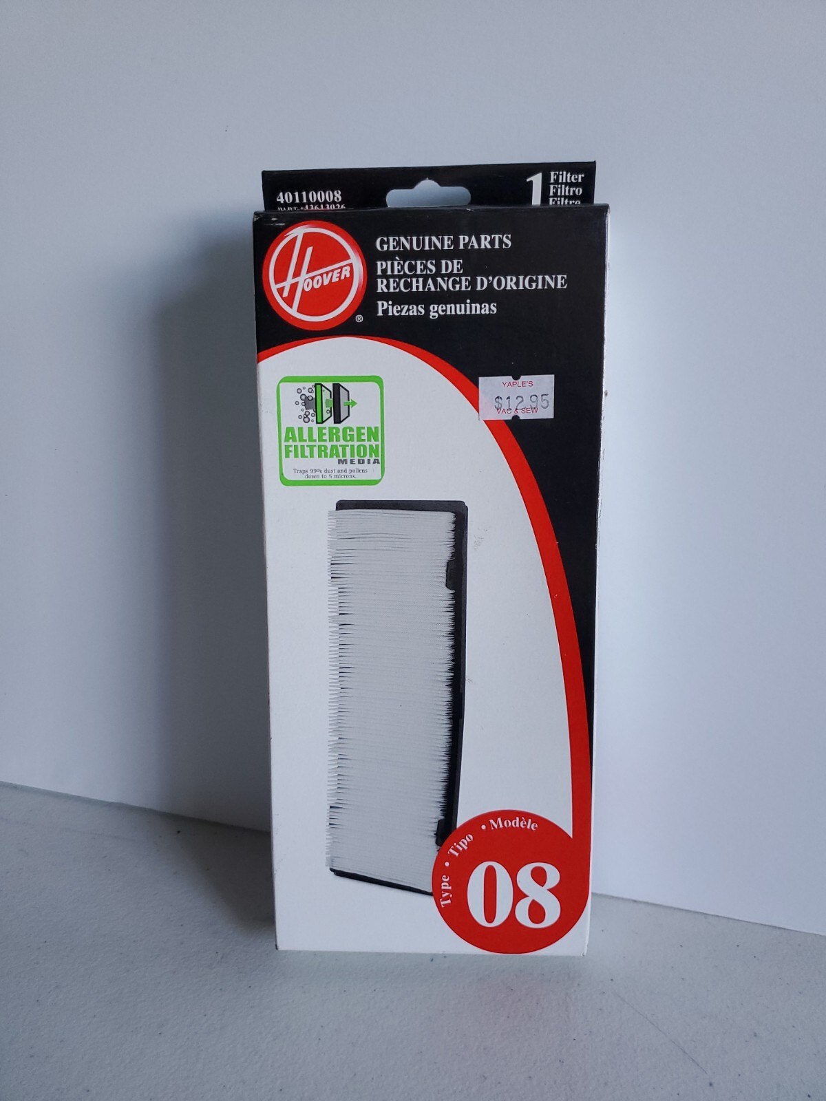 Genuine Hoover Widepath Powermax Turbo Power 3000 Allergen Filter USA 40110008 gallery