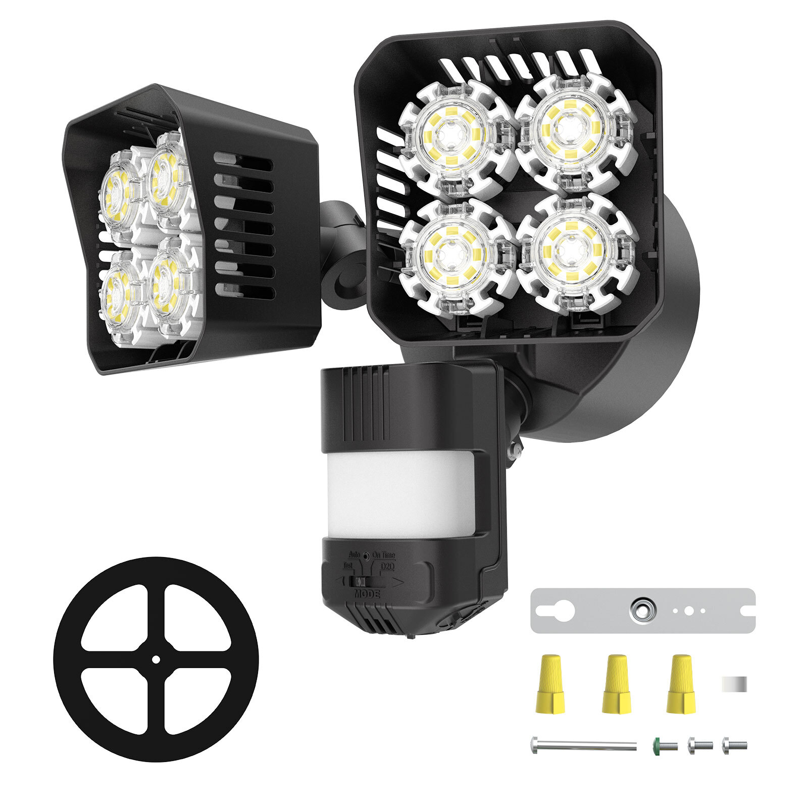 3600lm LED Motion Sensor PIR Security Light 36W Outdoor Garden Flood Light ETL gallery