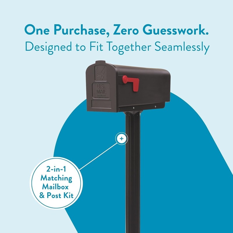 Charming Harrison Mailbox & Post Kit - Easy Assembly, Long-Lasting Quality gallery