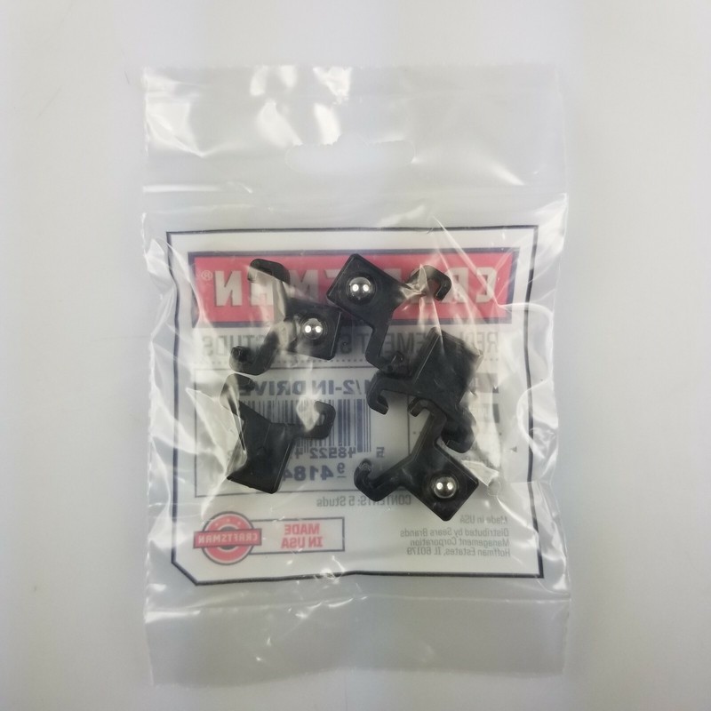 45 PC CRAFSTMAN 1/2" BLACK REPLACEMENT SOCKET STUD RACH RAIL CLIPS gallery