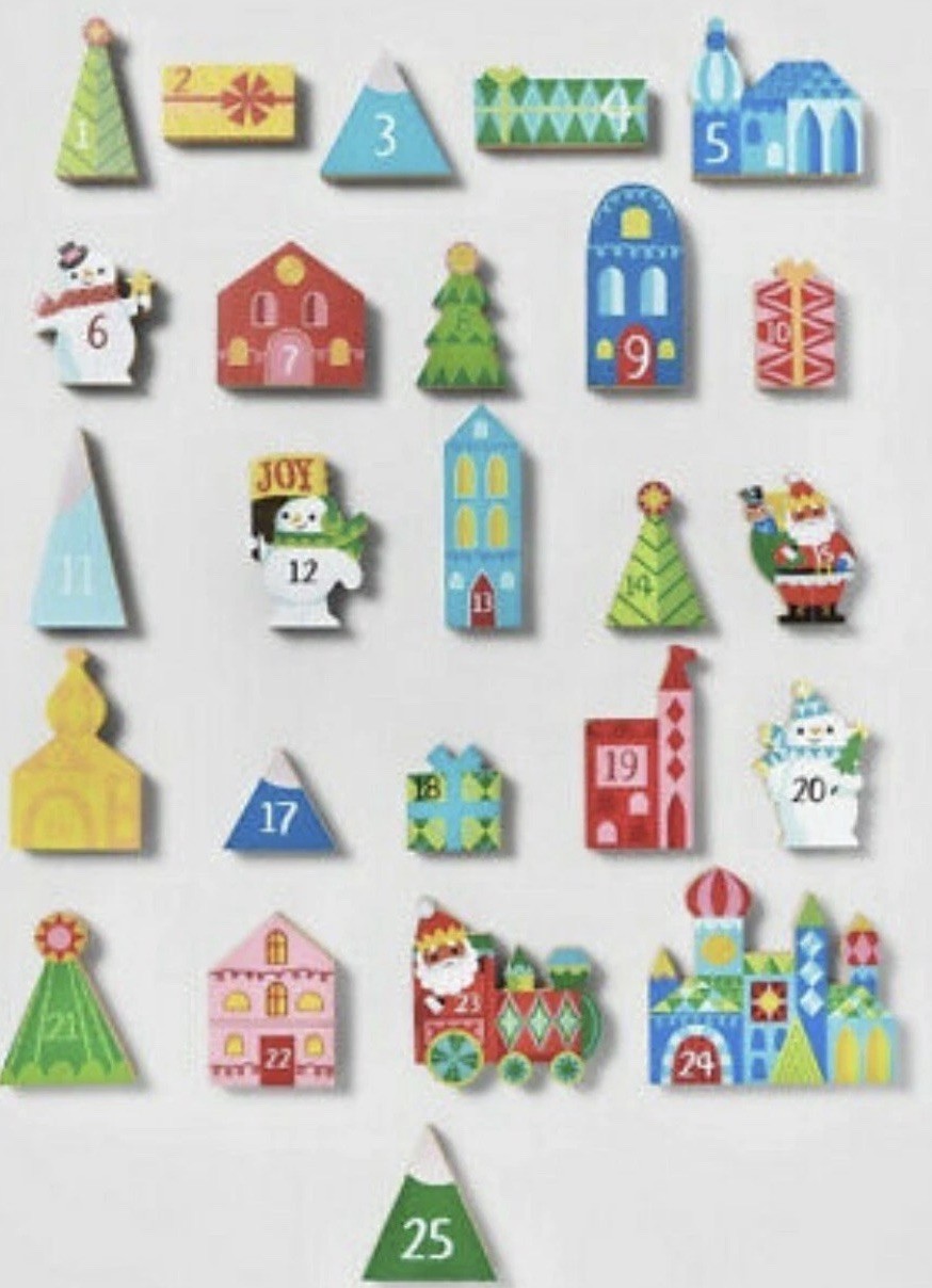 2021 Wondershop Wood Block Countdown Advent Christmas Calendar NIOP gallery