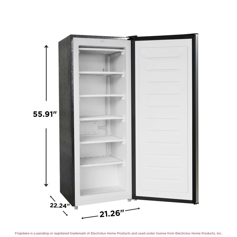 Large Capacity Freezer 6.5 Cu. Ft. Upright Food Storage Garage Ready Platinum gallery