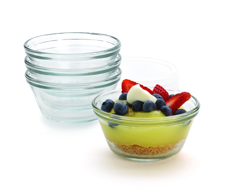 Anchor Hocking 6-Ounce Custard Cups with Lids, Set of 4 Standard Packaging gallery