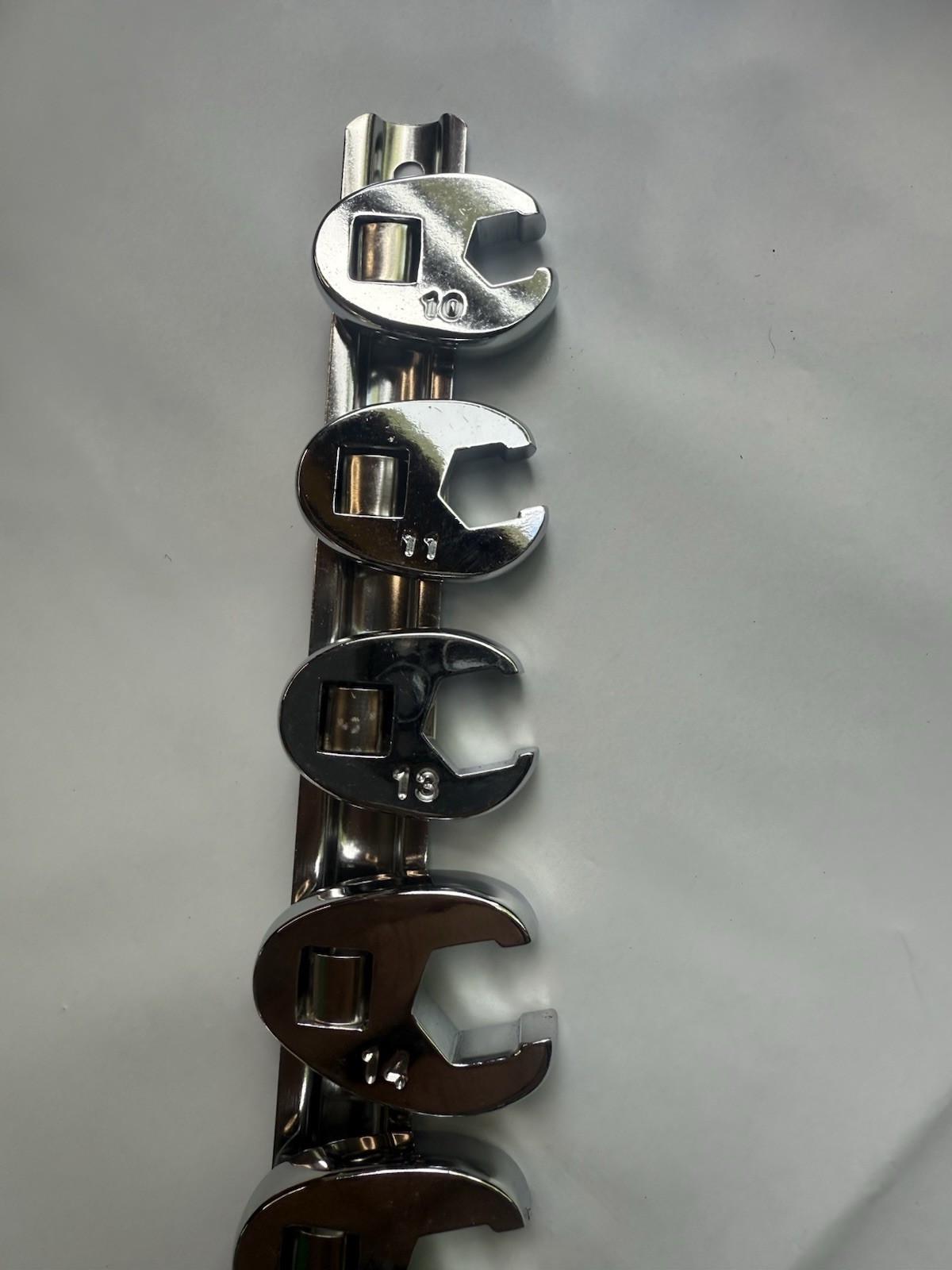 Cal-Hawk 3/8" Drive Flare Nut 8pc Wrench Set Crome Plated Steel ~ Metric gallery