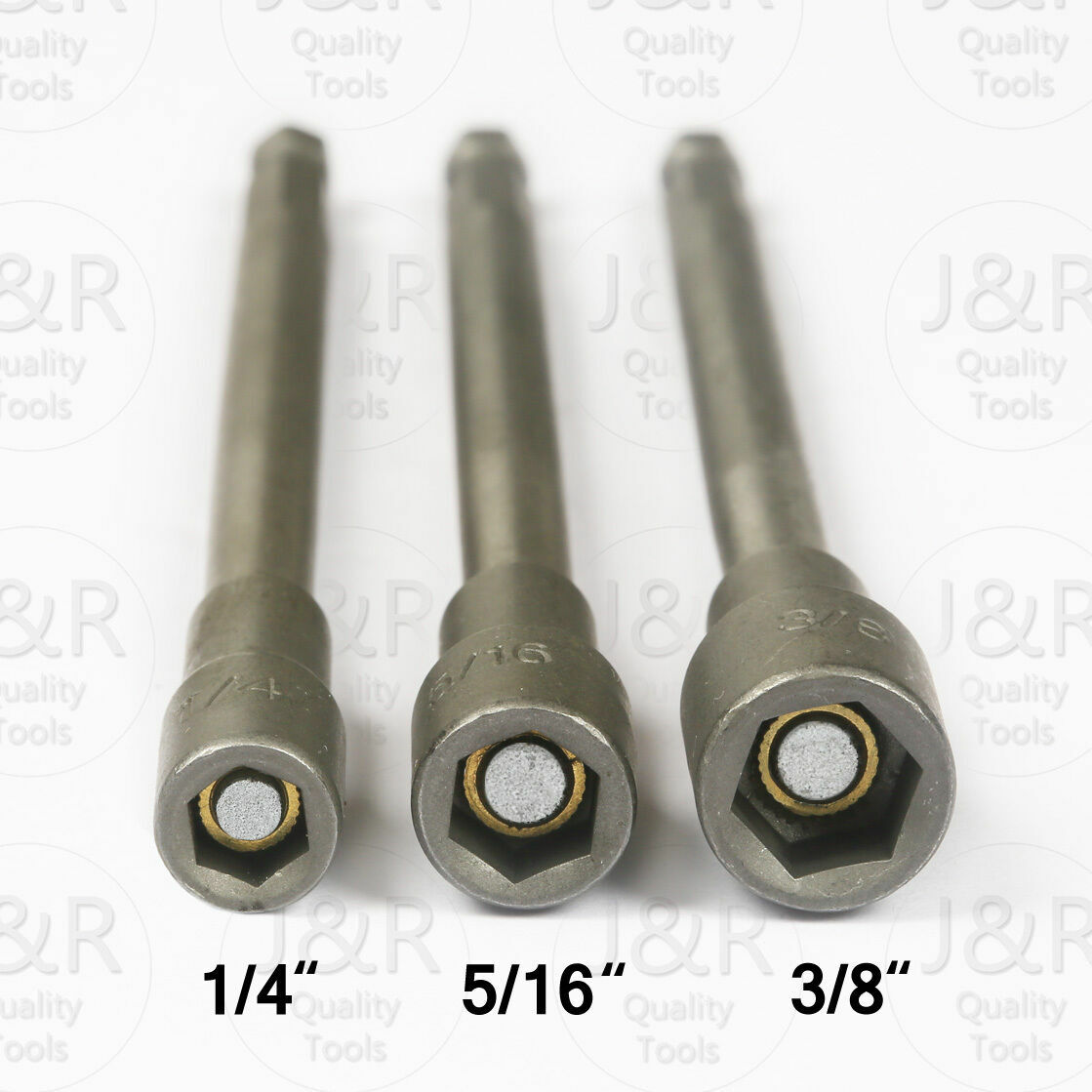 VCT 3pc 6" Long Magnetic Nut Driver Set 1/4" 5/16" 3/8" Power Drills Drivers gallery