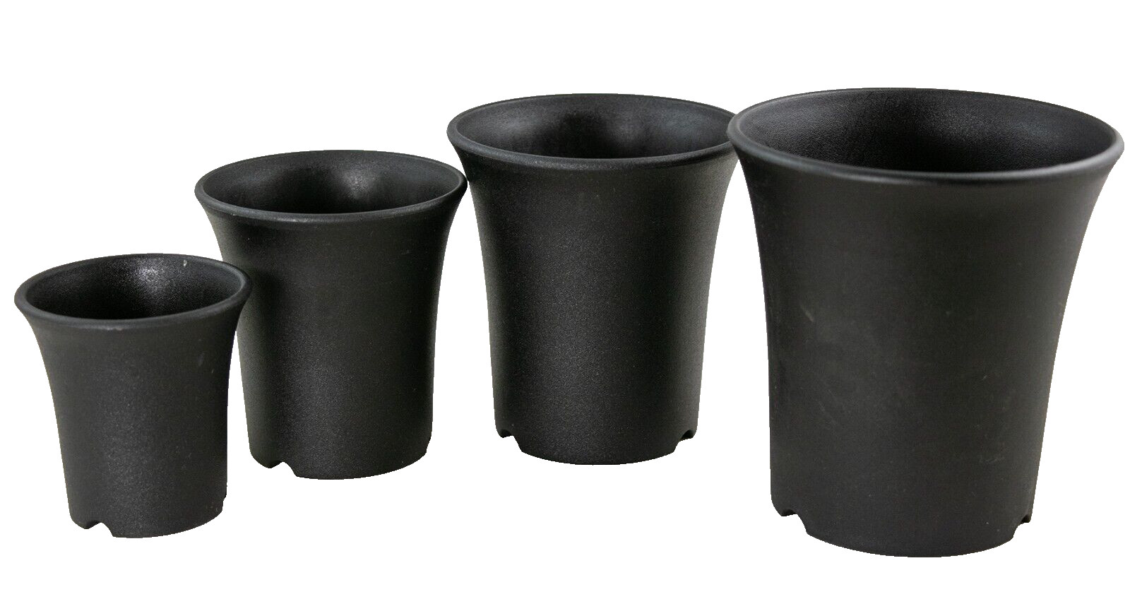 4 Mix Japanese Round Cascade Plastic Cactus, Bonsai Pot - 2.75"/3.5"/4"/4.75" gallery