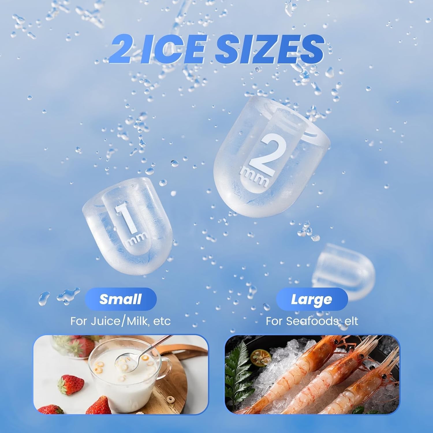 NEW Countertop Ice Maker Portable 26lbs 24H Auto Cleaning Black gallery