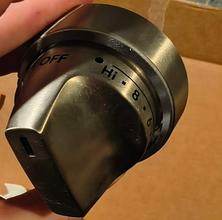 BRUSHED STAINLESS STEEL RANGE HANDLE & KNOB ASM KIT C200P3MD1 (CXFCGHKPMSS) 2022 gallery