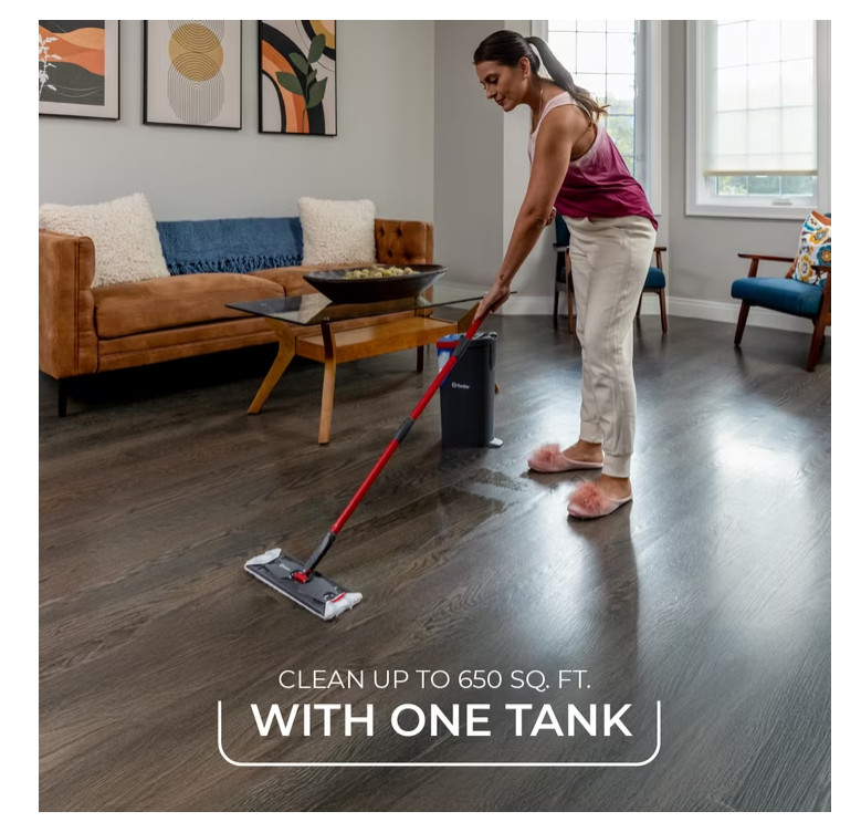 O-Cedar H2prO Flat Mop System Dual Tank Microfiber Floor Cleaning Kit gallery