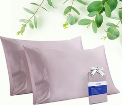 Premium 100% Eucalyptus Tencel Lyocell Cooling Pillowcase Set of 2 Moisture