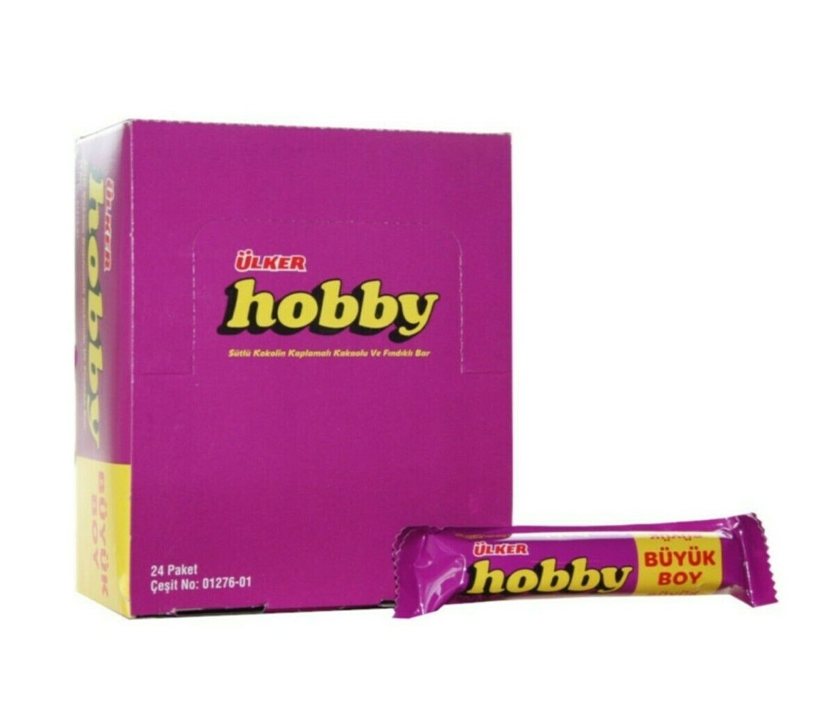 Ulker Hobby Chocolate Hazelnut Bar 24 pcs 25 g 0 ORIGINAL* EXPRESS SHIPPING * gallery