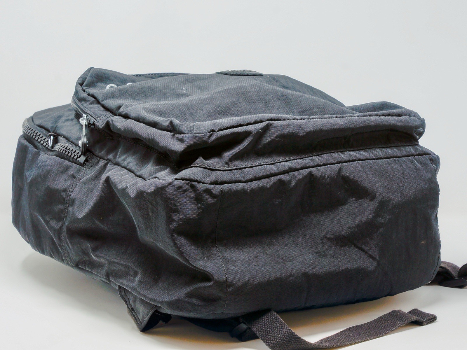 Kipling Black Nylon Backpack Adjustable Straps Multiple Pockets Zipper 5