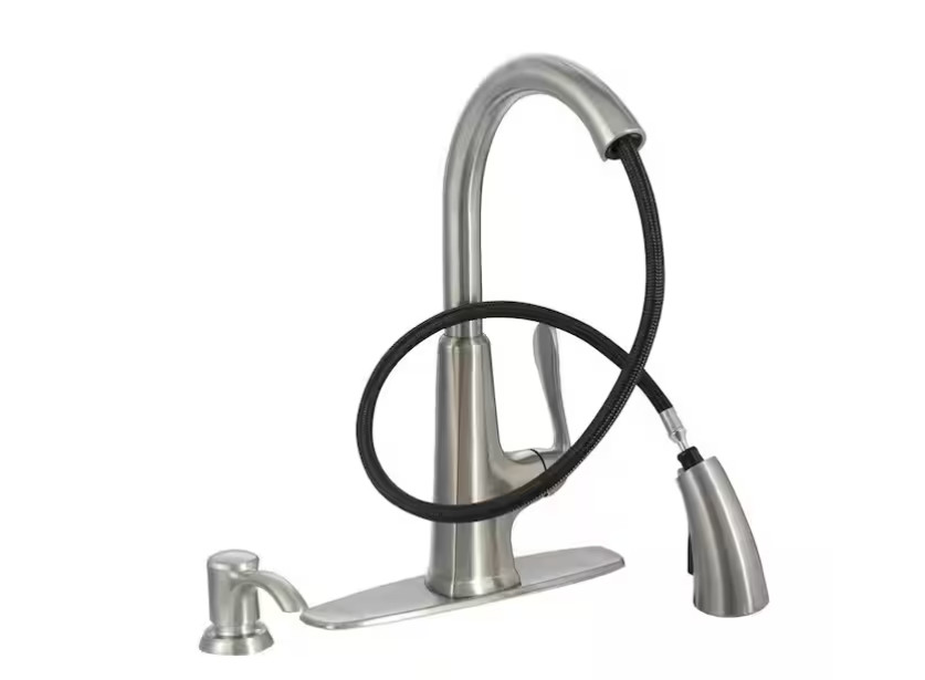 Pfister Single-Handle PullDown Sprayer Kitchen Faucet Stainless Steel F-529-7PDS gallery