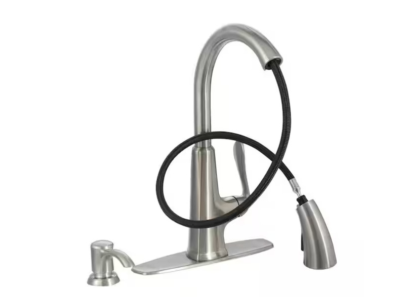 Pfister Single-Handle PullDown Sprayer Kitchen Faucet Stainless Steel F-529-7PDS gallery