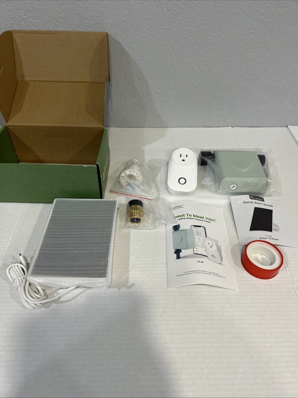 LetPot Smart WiFi Water Timer for Garden Hose Faucet, [Solar-Powered 365Days Uni gallery