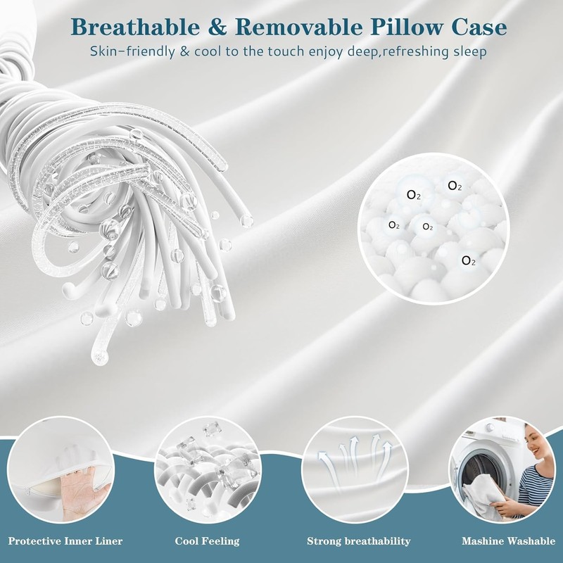 Side Sleeper Pillow - Ergonomic Memory Foam Shoulder Pillow with Arm Holes for N gallery