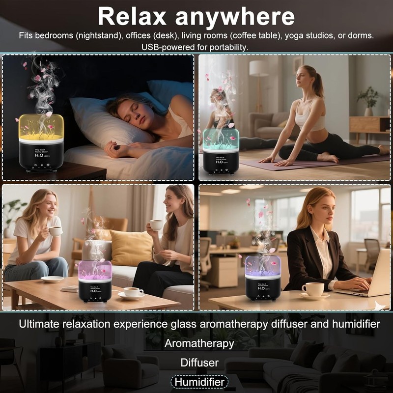 Jellyfish Humidifier Diffuser, 280ml Essential Oil Diffuser Deep Sea Elf- New! gallery
